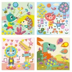 JANOD Atelier Knutselset Geo Stickers 3 Jr+ -Janod JANODatelierknutselsetgeostickers117740