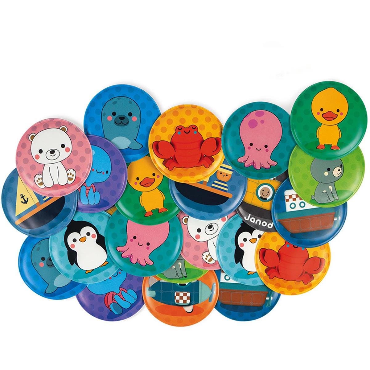 JANOD Badspeelgoed Memory 2jr+ 4 JANOD Badspeelgoed Memory 2jr+ - Afbeelding 2