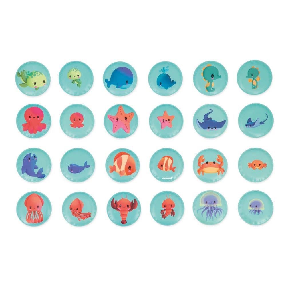 JANOD Badspeelgoed Memory Babydieren 2jr+ 4 JANOD Badspeelgoed Memory Babydieren 2jr+ - Afbeelding 2