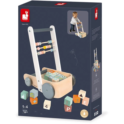 JANOD Loopwagen Blokken 1jr+ 8 JANOD Loopwagen Blokken 1jr+ - Afbeelding 6