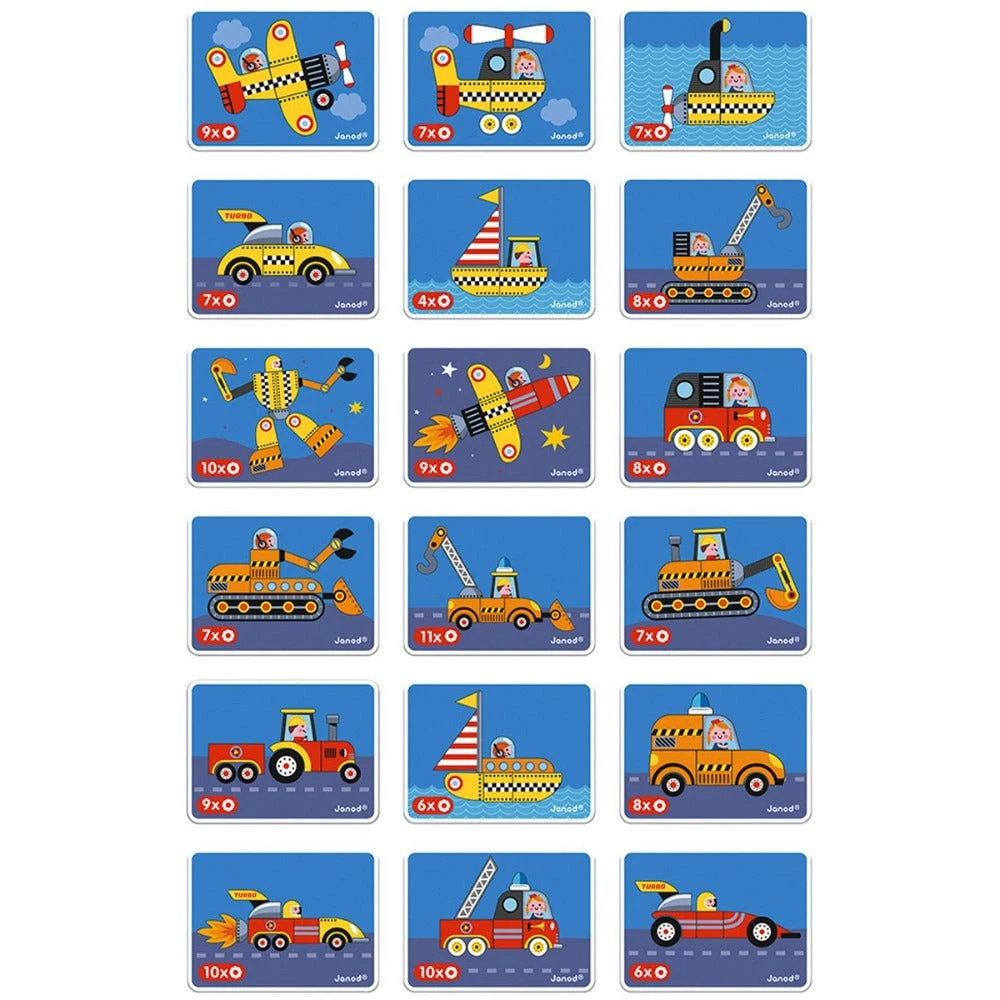 JANOD Magneetboek Voertuigen 3jr+ 7 JANOD Magneetboek Voertuigen 3jr+ - Afbeelding 5