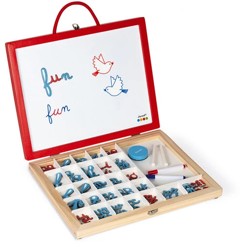 JANOD Magneetkoffer Letters Leren 4 In 1 3jr+ 4 JANOD Magneetkoffer Letters Leren 4 In 1 3jr+ - Afbeelding 2