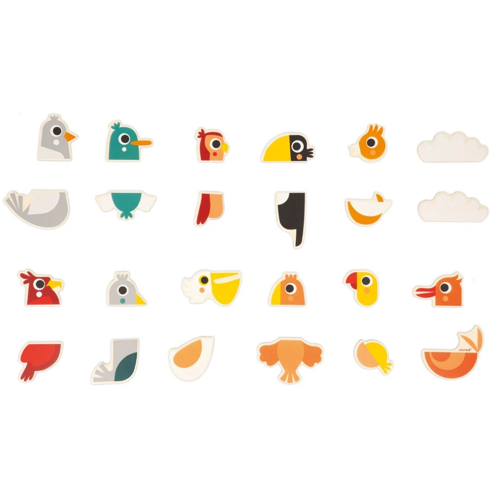 JANOD Magneten Mix Mach Vogels 2 Jr+ / 24 Stks 5 JANOD Magneten Mix Mach Vogels 2 Jr+ / 24 Stks - Afbeelding 3