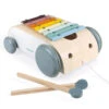 JANOD Pure Trekwagen + Xylofoon 18mnd+ -Janod JANODpuretrekwagen xylofoon18mnd 114406c