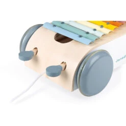 JANOD Pure Trekwagen + Xylofoon 18mnd+ -Janod JANODpuretrekwagen xylofoon18mnd 114406d