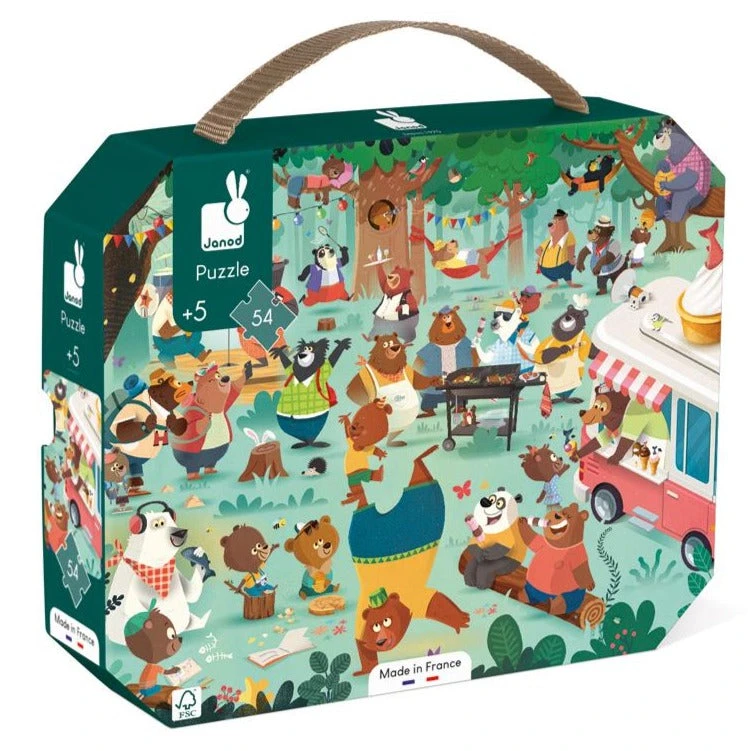 JANOD Puzzel Berenfamilie 5jr+ / 54 Stks 3 JANOD Puzzel Berenfamilie 5jr+ / 54 Stks