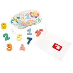 JANOD Mijn Eerste Puzzel Cijfers 2 Jr+ / 10 Stks -Janod JANODpuzzelMijneerstepuzzelcijfers118042 5