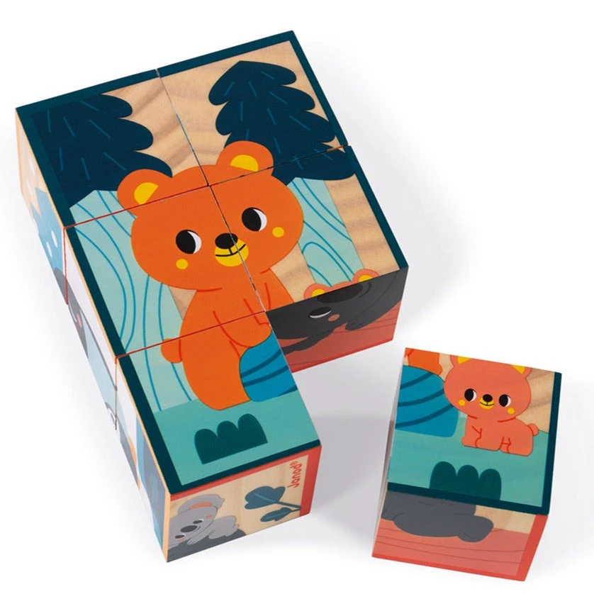 JANOD X WWF Blokpuzzel Dieren Jong 12mnd+ / 6 Stks 3 JANOD X WWF Blokpuzzel Dieren Jong 12mnd+ / 6 Stks