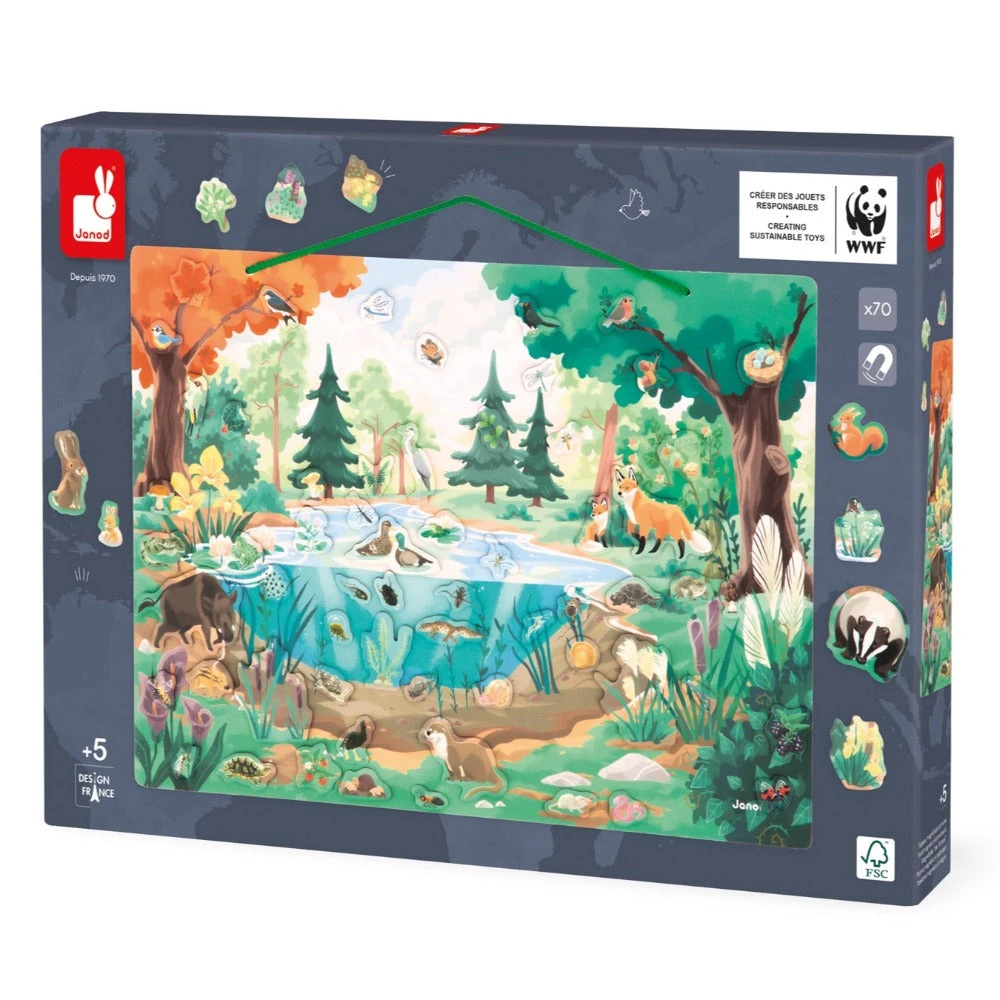 JANOD X WWF Magnetisch Bord Flora En Fauna 5 Jr+ 3 JANOD X WWF Magnetisch Bord Flora En Fauna 5 Jr+