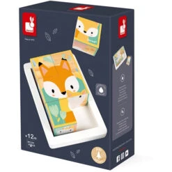 JANOD Blokpuzzel Dieren 12mnd+ / 6 Stks -Janod janod blokpuzzel dieren 12mnd 115158 1