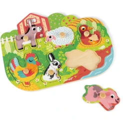 JANOD Knoppuzzel Boerderij 18 Mnd+ 8 JANOD Knoppuzzel Boerderij 18 Mnd+ -Janod janod knoppuzzel boerderij 117096b