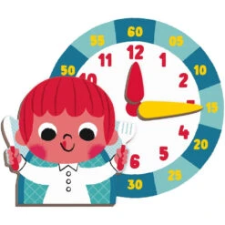 JANOD Magneetboek Klok Kijken 3 Jr+ -Janod janod magneet boek klok kijken 112724 d