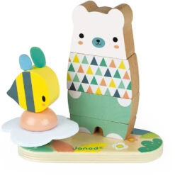 JANOD Pure Stapeltoren Beer 12 Mnd+ -Janod janod pure stapeltoren beer 115156