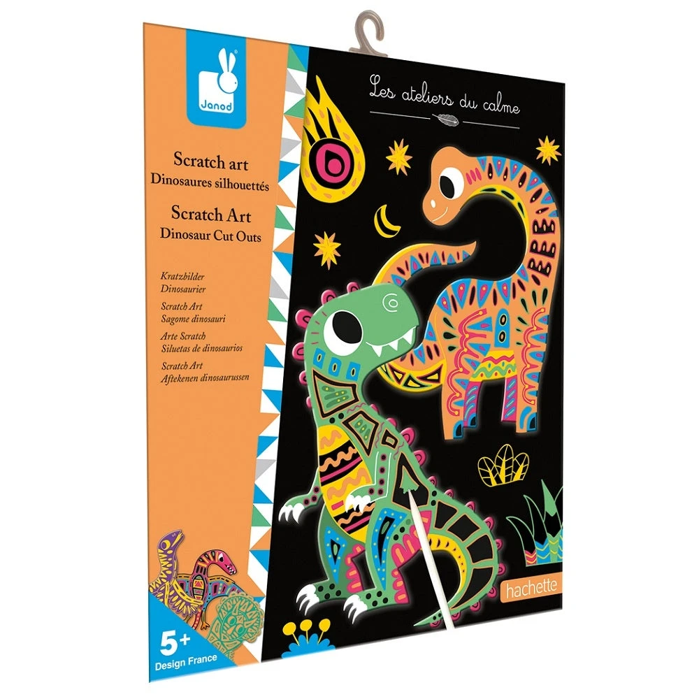 JANOD Scratch Art Dinos 5jr+ 3 JANOD Scratch Art Dinos 5jr+