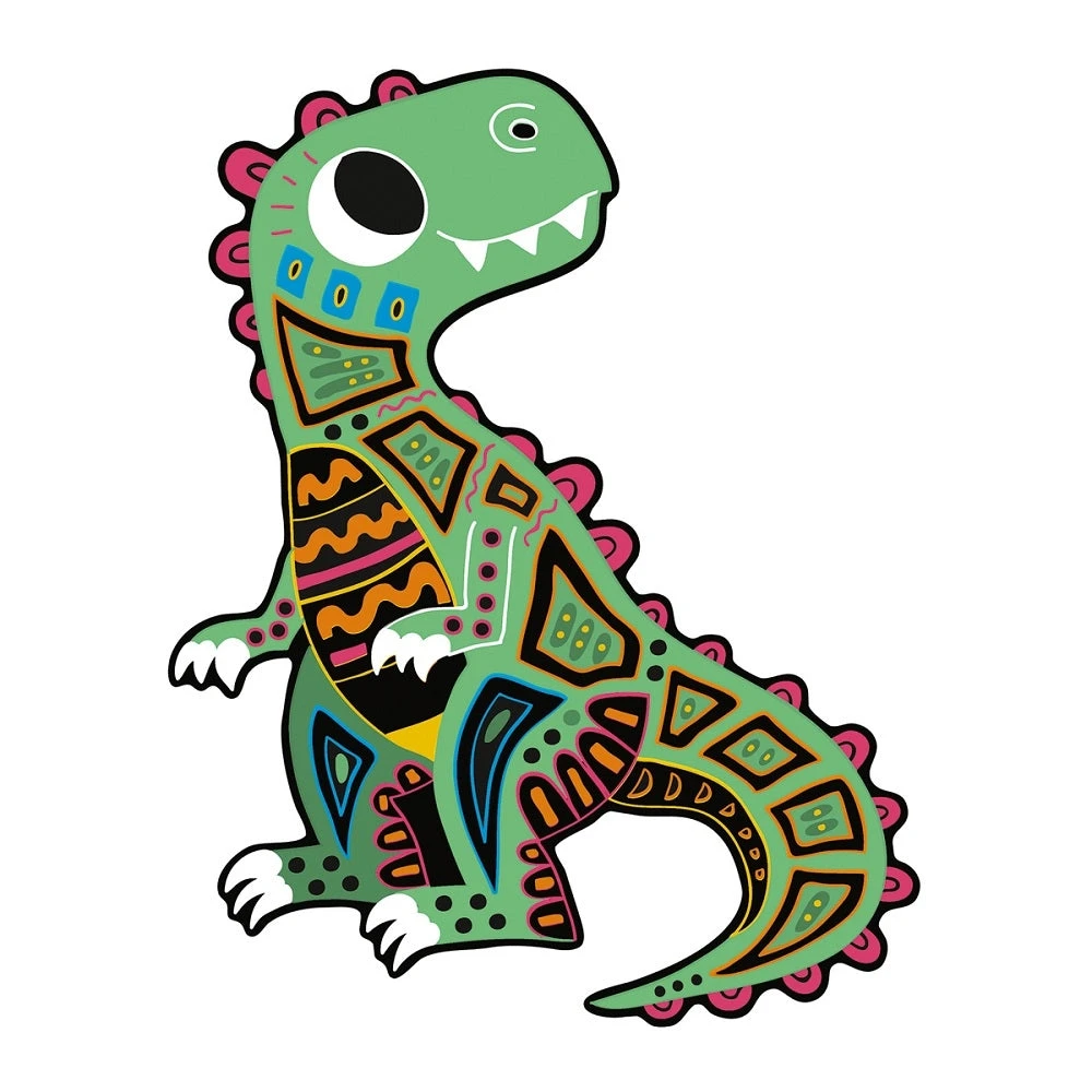JANOD Scratch Art Dinos 5jr+ 5 JANOD Scratch Art Dinos 5jr+ - Afbeelding 3