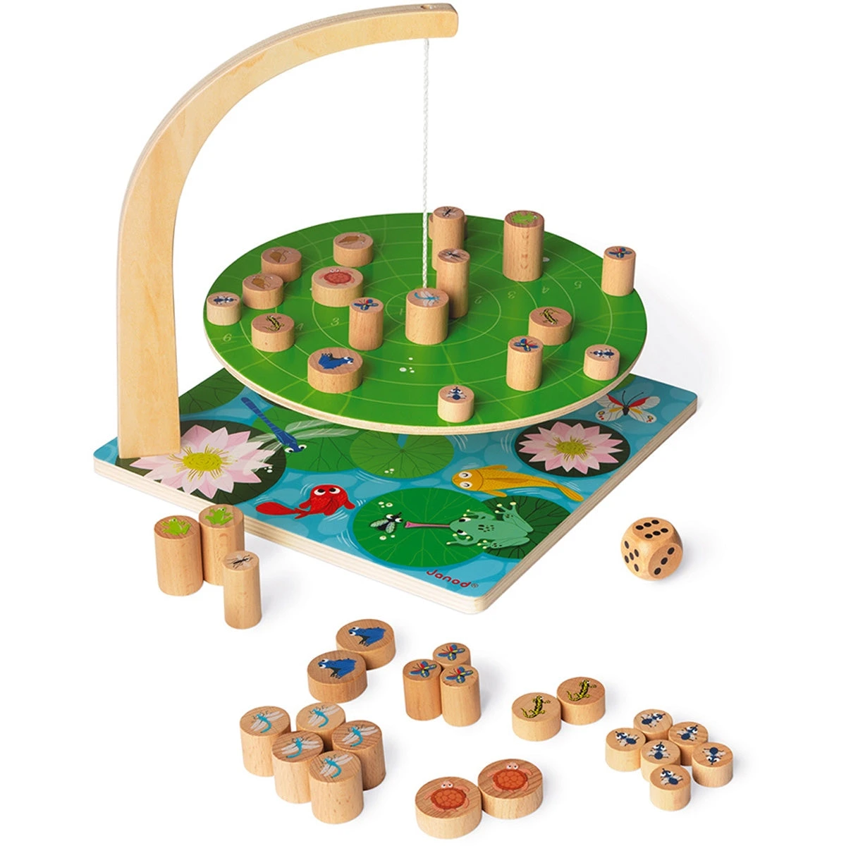 JANOD Balansspel Waterlelie Challenge 6 Jr+ 5 JANOD Balansspel Waterlelie Challenge 6 Jr+ - Afbeelding 3